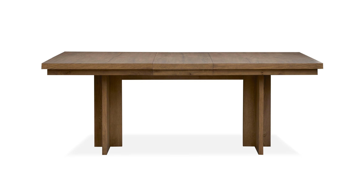 Marcel - Extendable Trestle Dining Table - Harvest Brown, photo 2 of 7