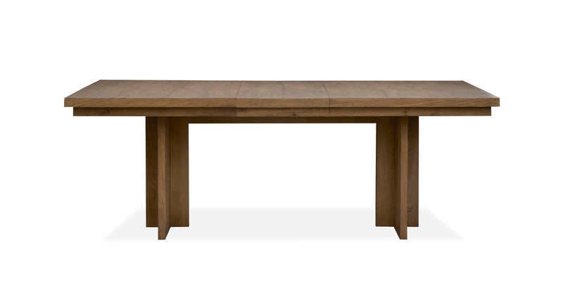 Marcel - Extendable Trestle Dining Table - Harvest Brown, photo 2 of 7