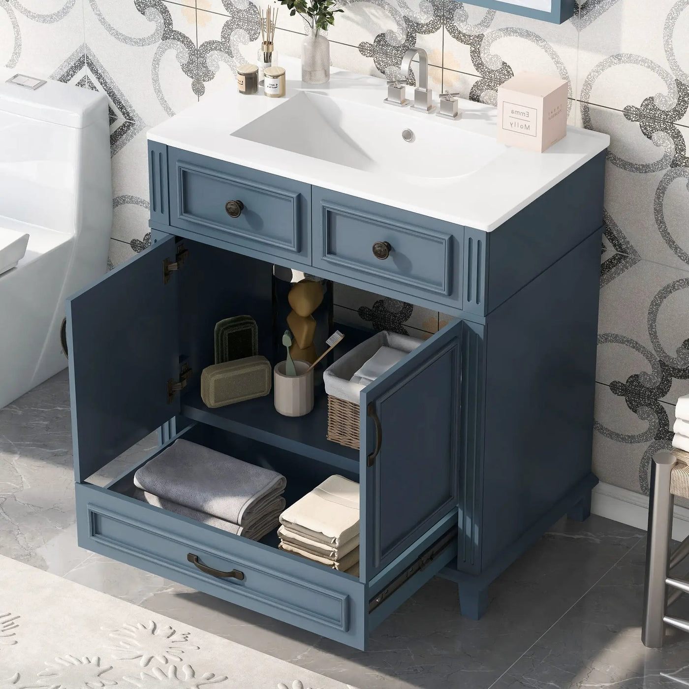 Bathroom Vanity With Sink And Storage Cabinet by HouseOfZazla