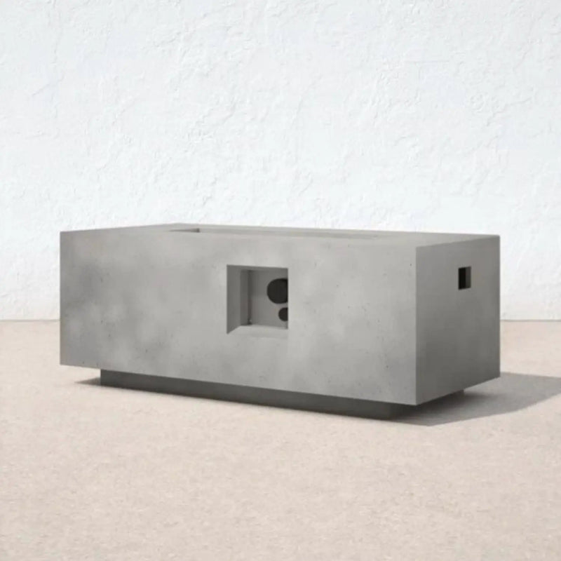 Propane Outdoor Durable Fire Pit Table - Gray by HouseOfZazla