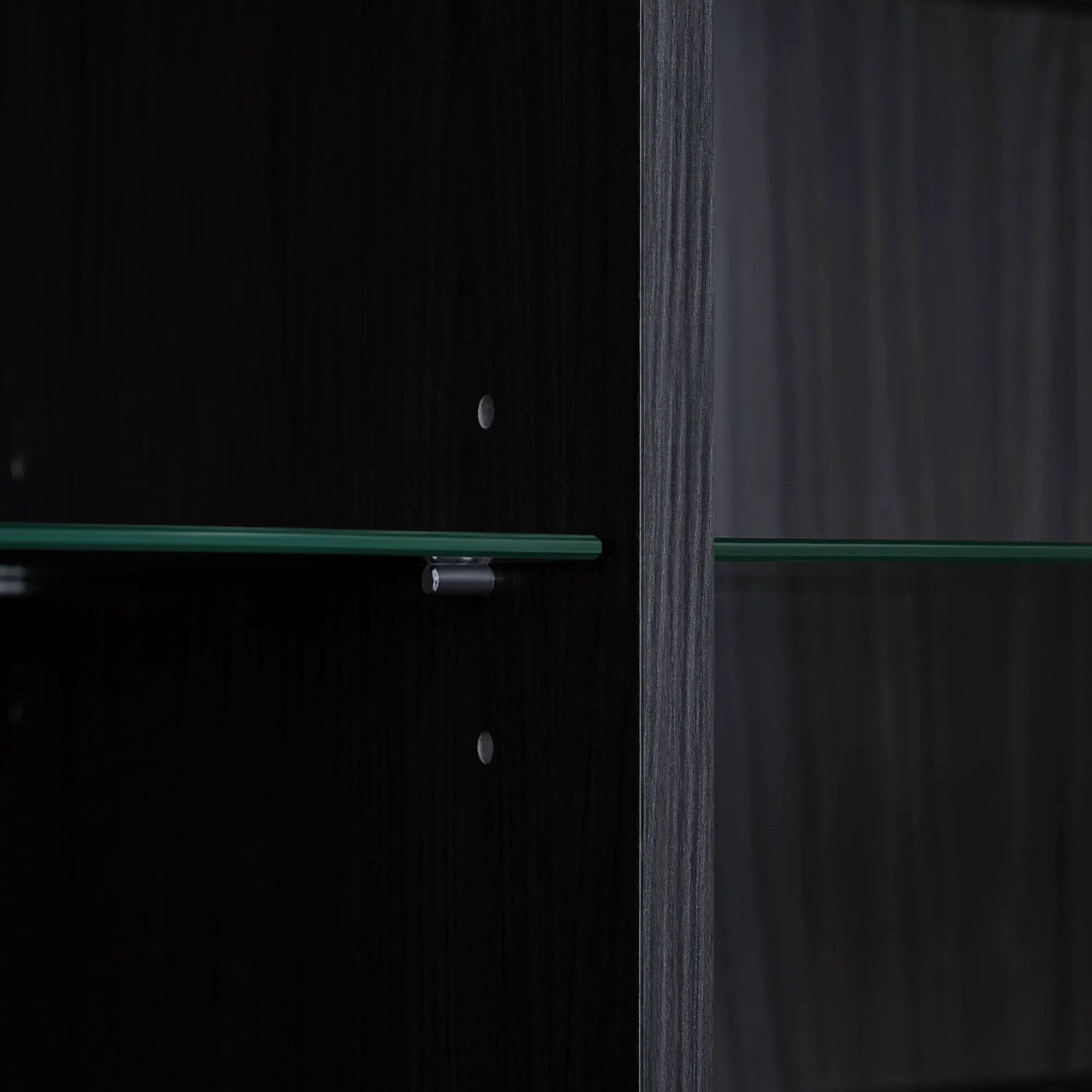 Modern Minimalist Style LED Curio Cabinet With Tempered Glass Door, Metal Legs by HouseOfZazla
