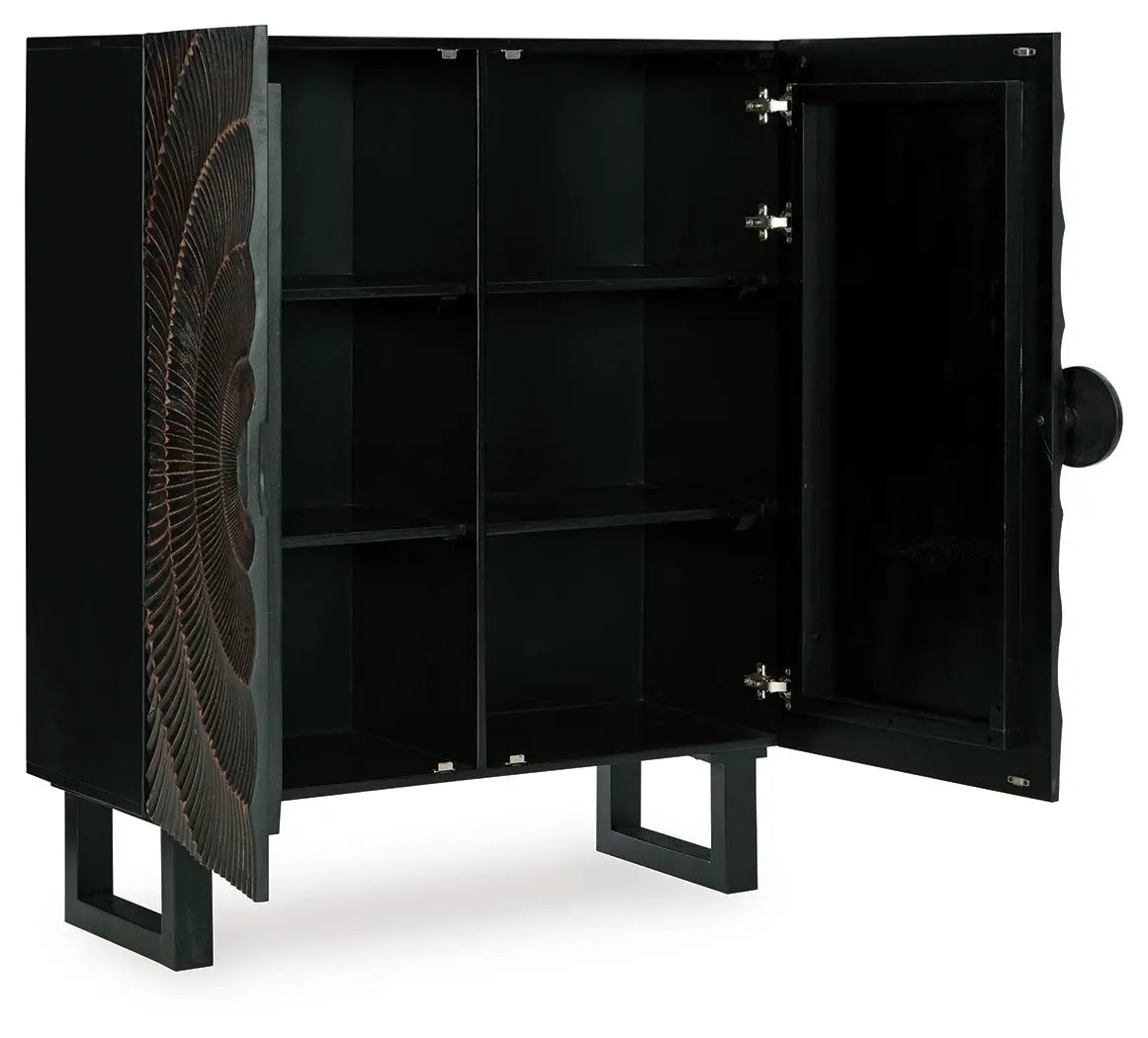 Fosterman - Accent Cabinet - Distressed Black by Unique Piece Furniture