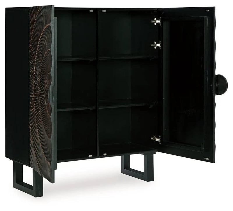 Fosterman - Accent Cabinet - Distressed Black by Unique Piece Furniture