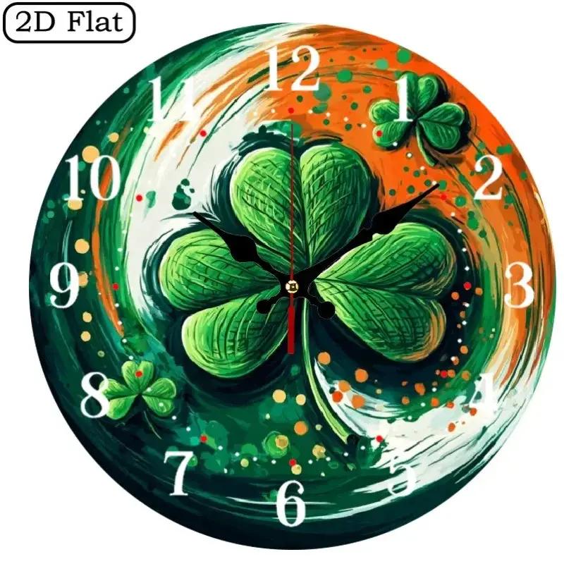 Wall Clock - Silent Wooden Round by House Of Avana