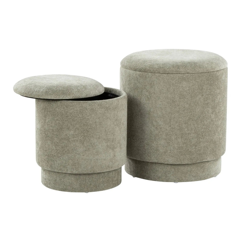 Marla - Upholste Contemporary Ottoman Set by Unique Piece Furniture