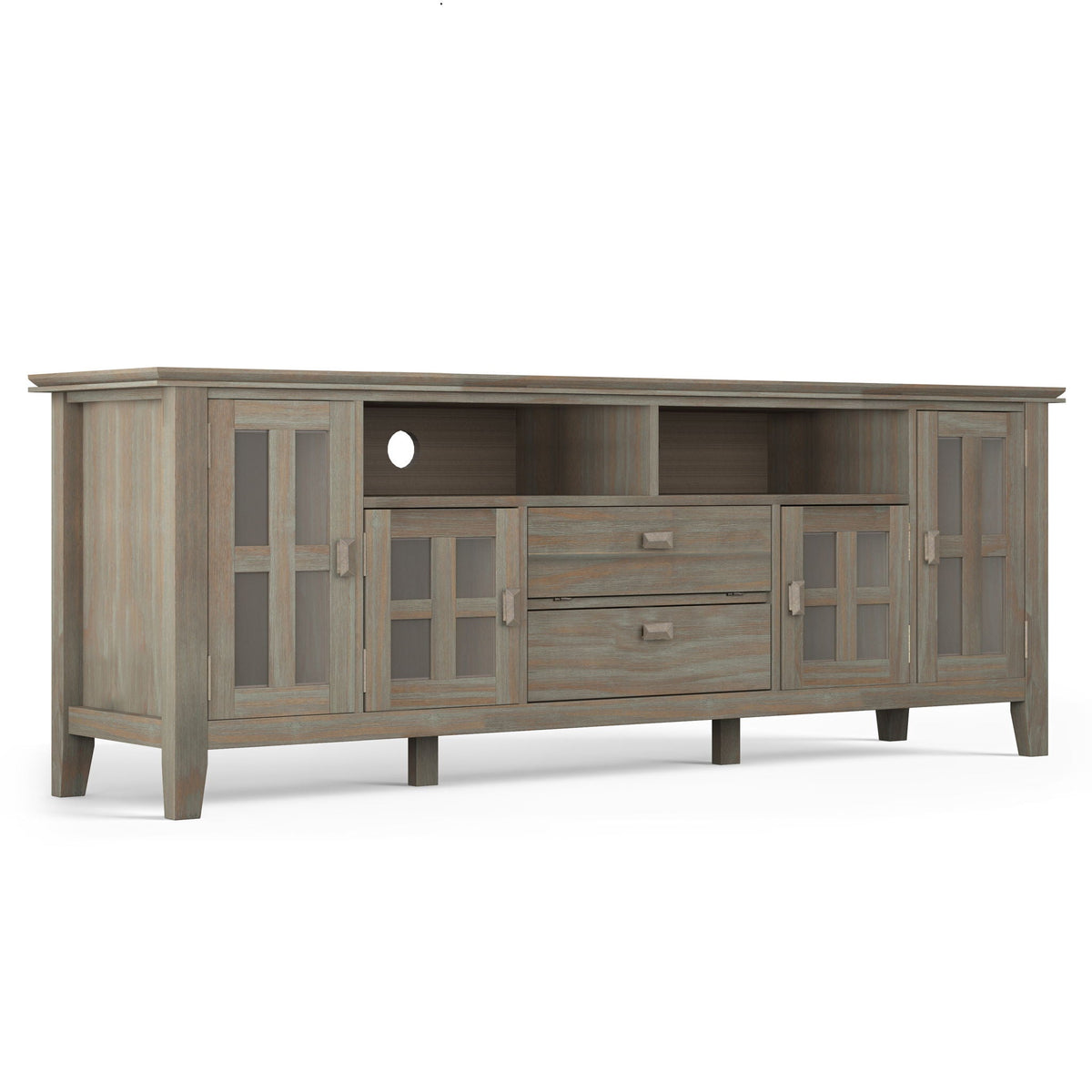 Artisan TV Media Stand with Flip-Down Drawer Storage - Multiple Colors, photo 2 of 40