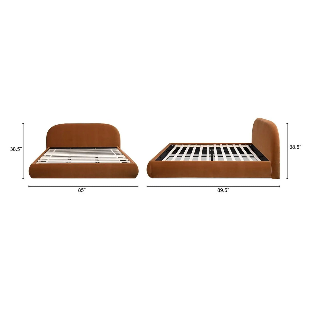 Archie Puffy Grounded - Upholstered Platform Bed, photo 9 of 49