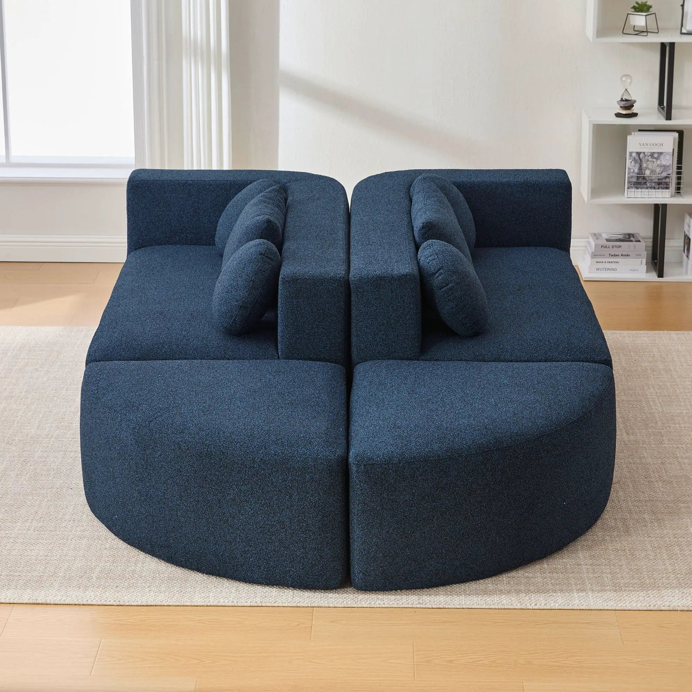 Boneless - Couch Modular Sectional Sofa With Deep Seating And Curved Design by Unique Piece Furniture
