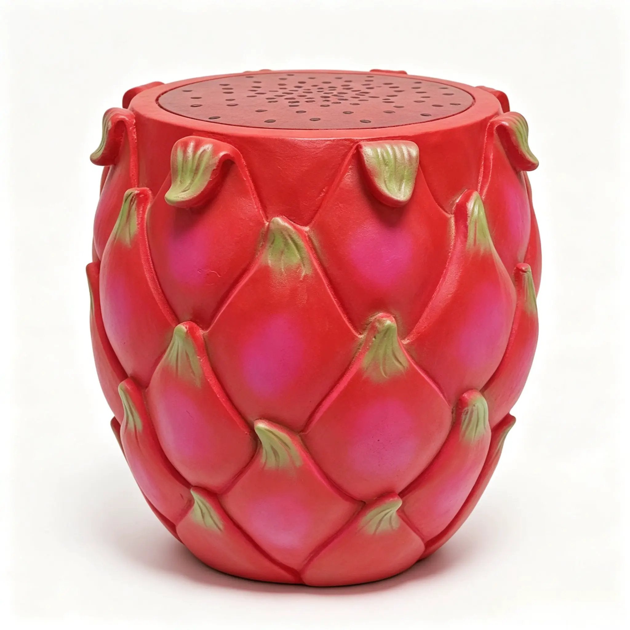 13.4" Oversized Resin Dragon Fruit Stool by HouseOfZazla