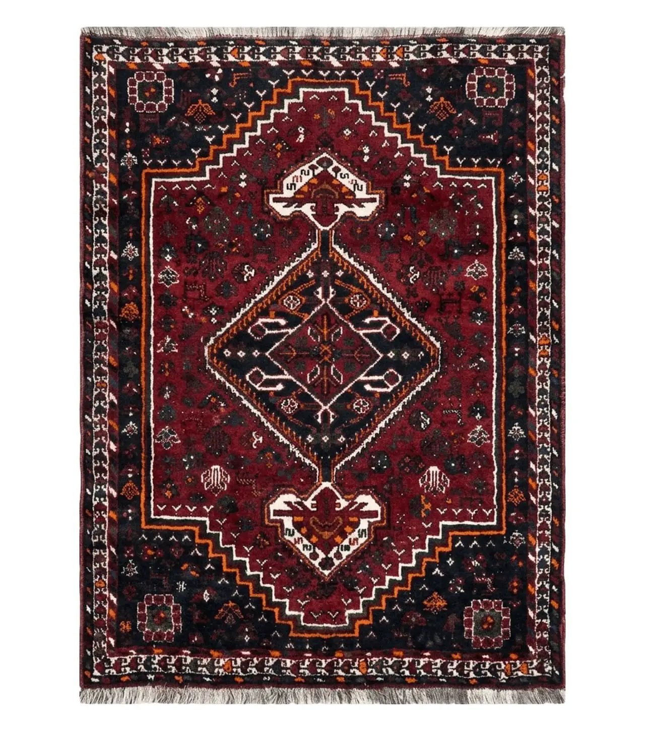4' X 6' Antique Handmade Turkish Wool Veg Dyes Rug Organic Red Nice M10 by Jewel Rugs