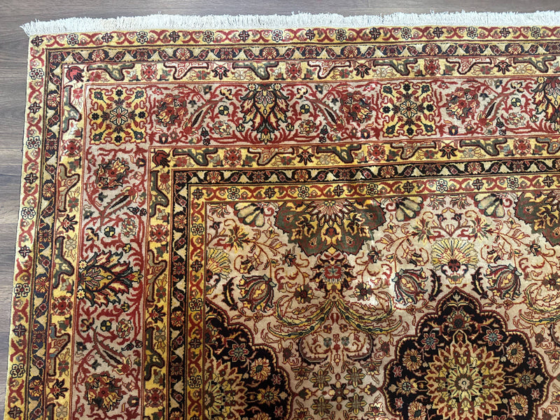 Indian Agra Rug 9x12, Fine Oriental Carpet by Jewel Rugs