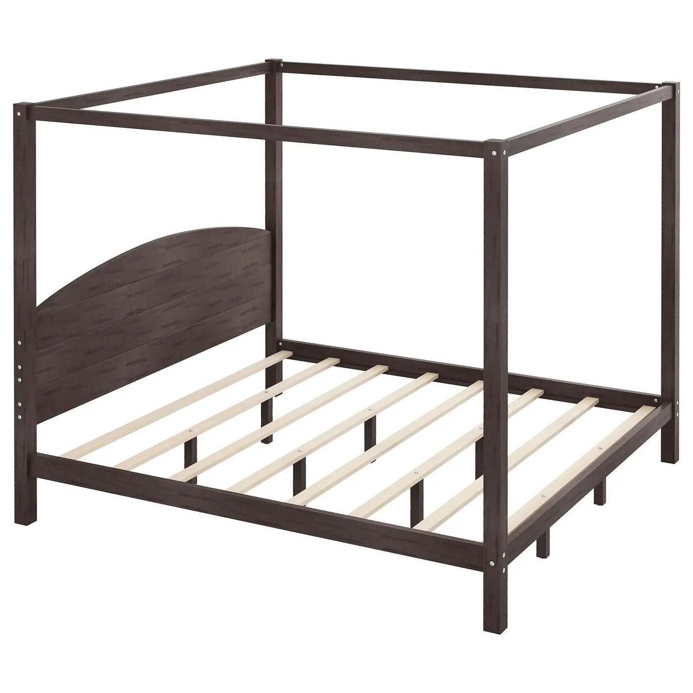 anopy Platform Bed With Headboard And Support Legs by HouseOfZazla