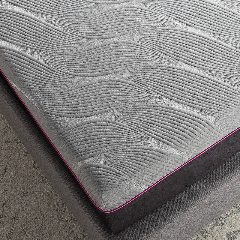 Renew - 11" Flex Head Cooling Gelcare Memory Foam Mattress - Gray - King by HouseOfZazla