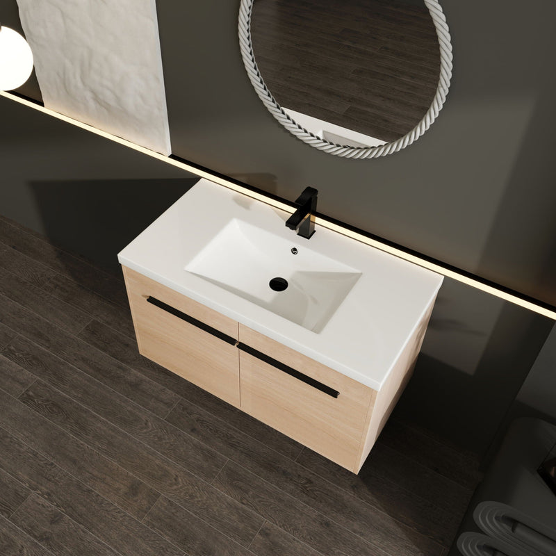 Bathroom Vanity Set With Resin Countertop Sink, 2 Doors by HouseOfZazla