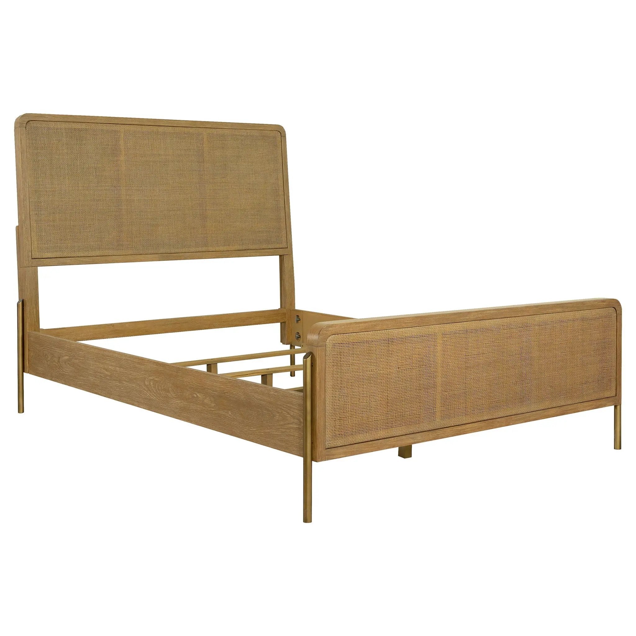 Arini 5-piece Queen Bedroom Set Sand Wash and Natural Cane by Unique Piece Furniture
