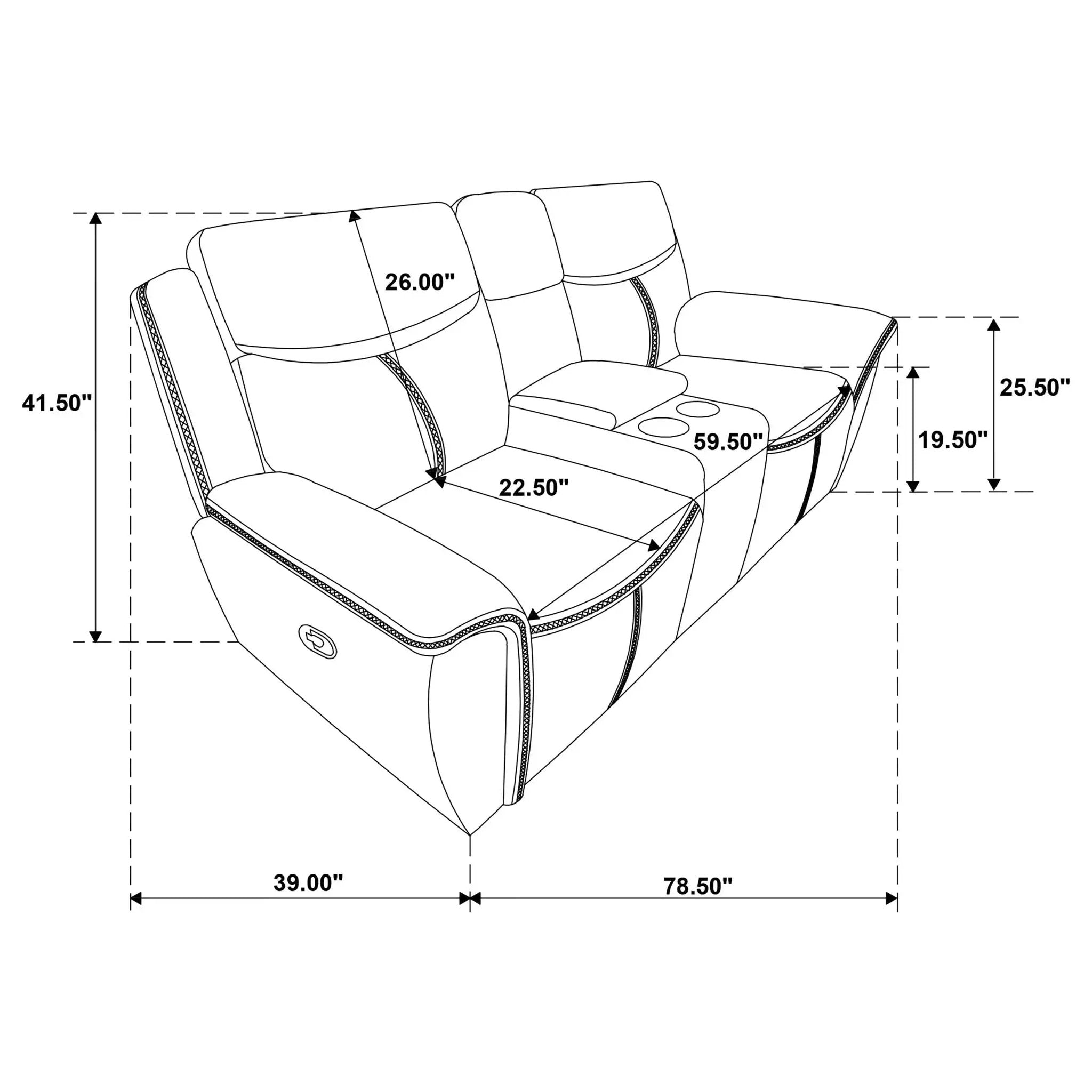 Stanwicke - Motion Reclining Loveseat With Console - Blue by HouseOfZazla