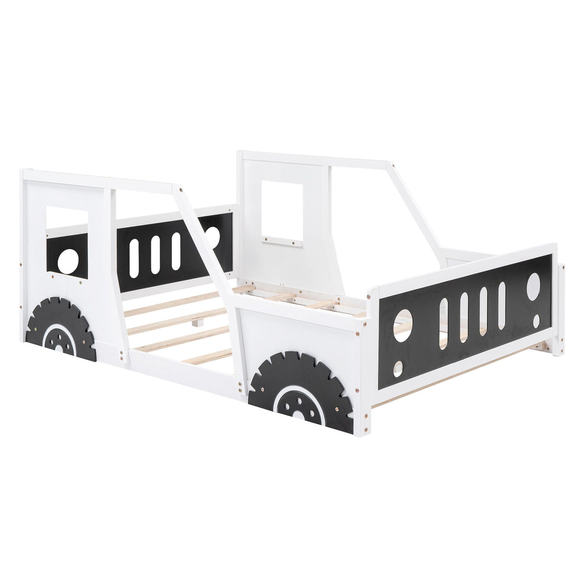Classic Car Shaped Platform Bed with Wheels - Twin or Full Size, photo 6 of 40