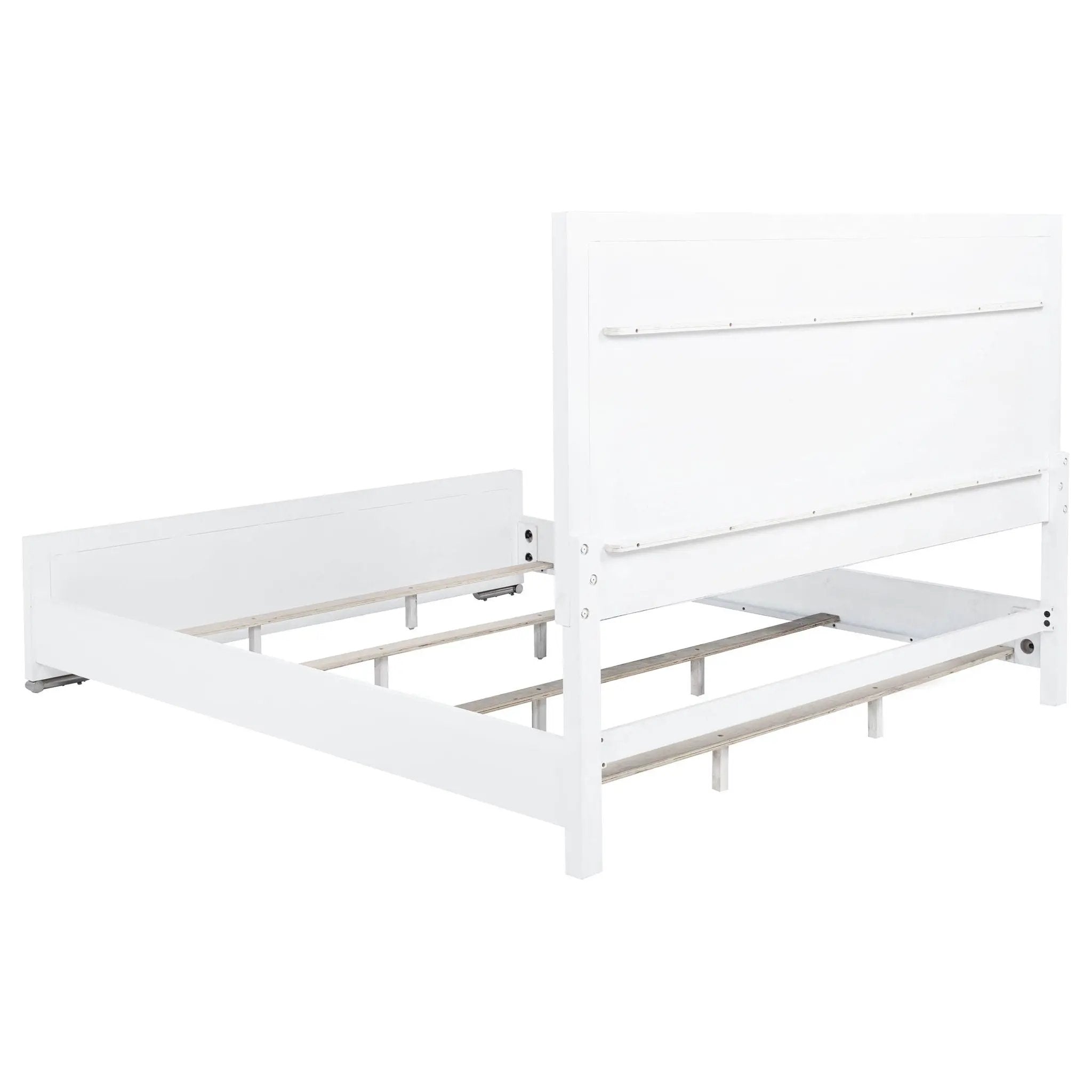 Gracemont 57-inch Eastern King Panel Bed Grey and White by Unique Piece Furniture