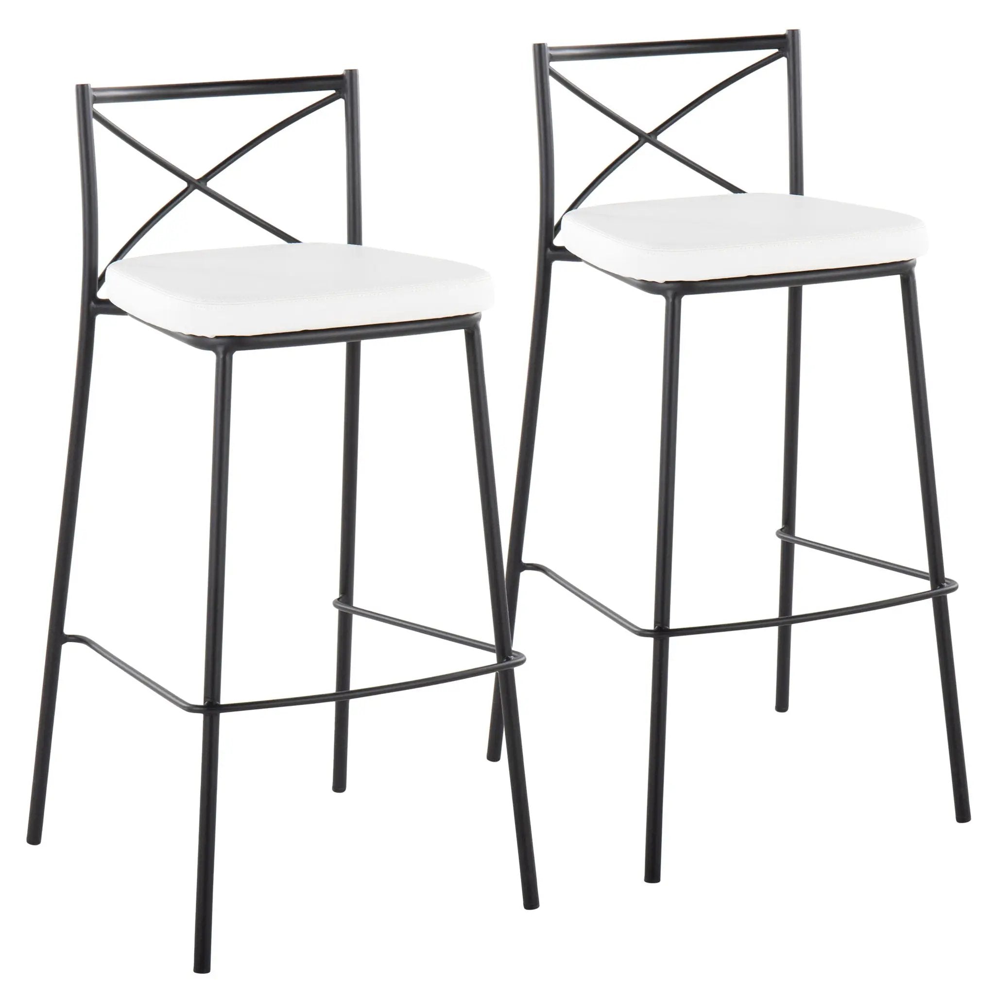 Modern Charlotte - Contemporary Fixed Height Barstool (Set of 2) by Unique Piece Furniture