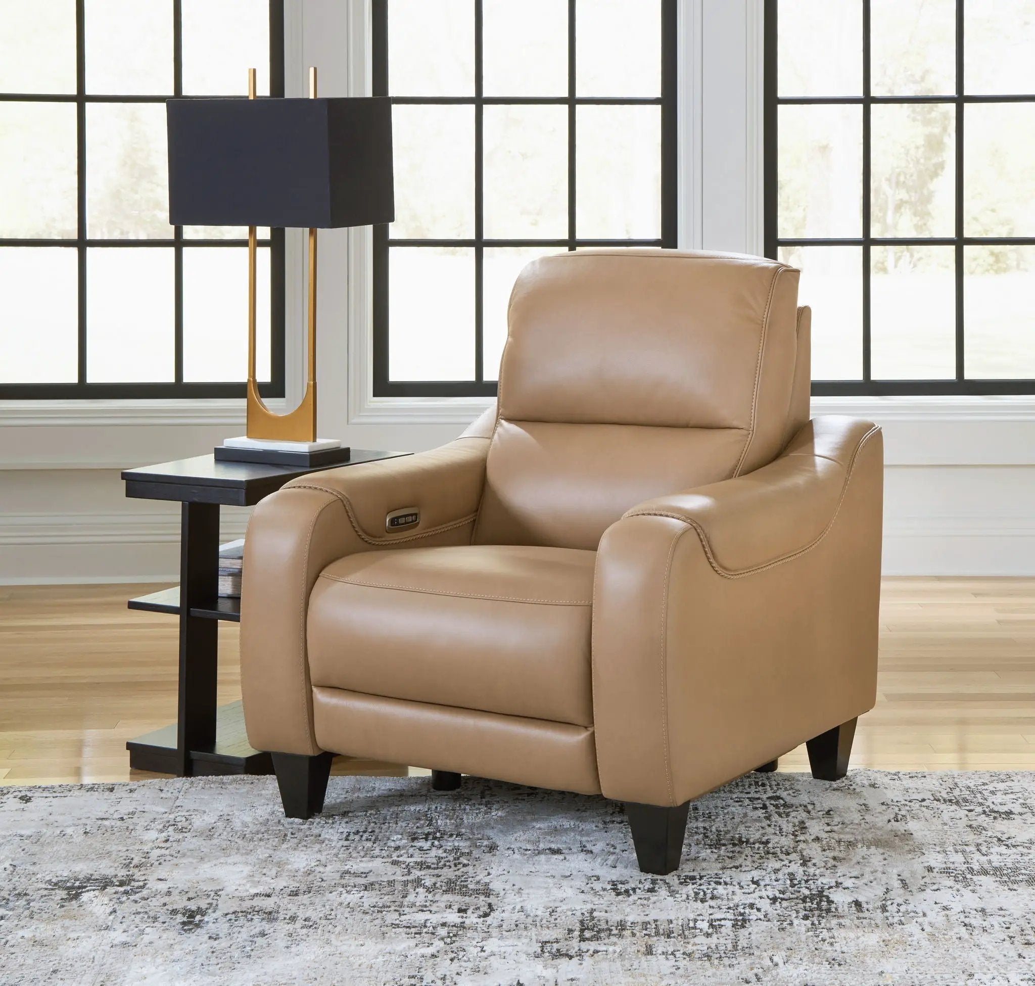 Mosswell - Power Recliner With Adj Headrest - Toffee by Unique Piece Furniture