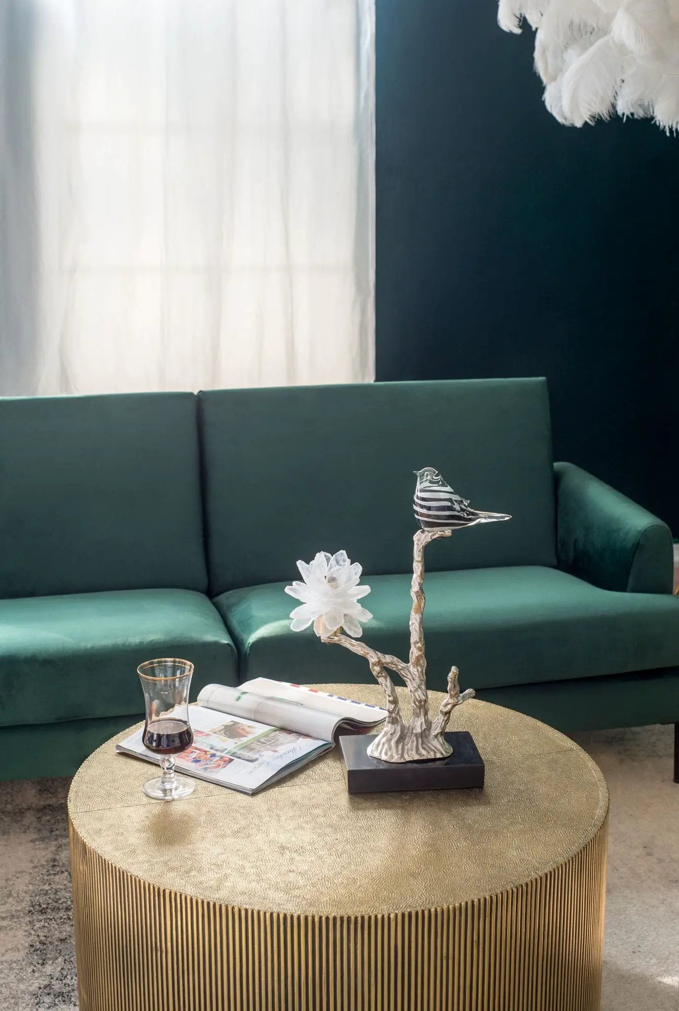 Aluminum Candle Holder With Marble Stand by HouseOfZazla
