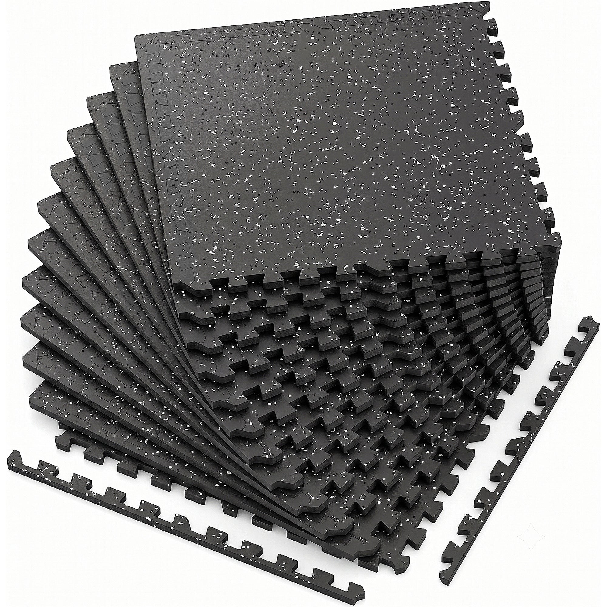 0.6 Inch Thick Interlocking Gym Floor Mats by HouseOfZazla