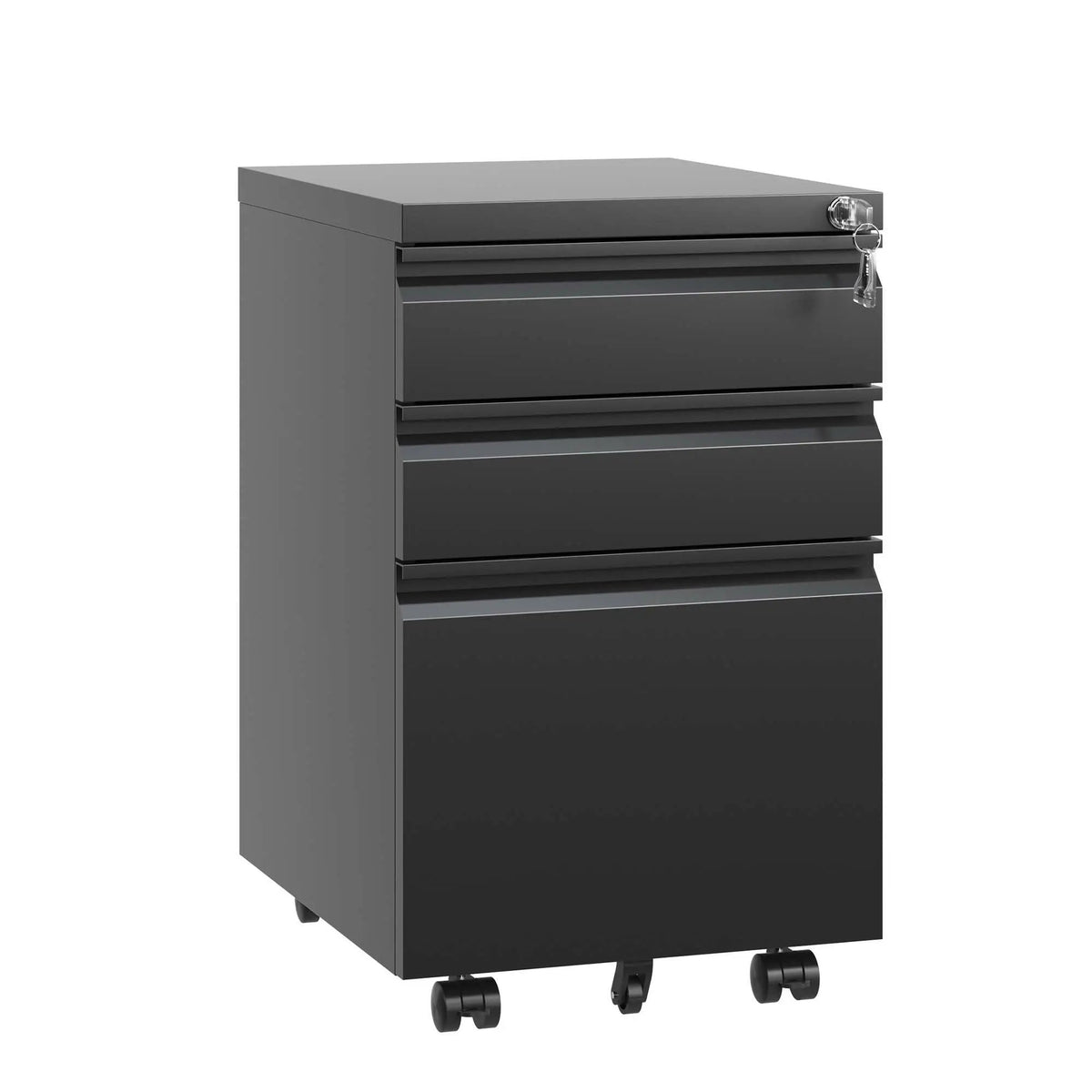Metal Drawer Mobile File Cabinet With Lock For Home Office Organizer by HouseOfZazla