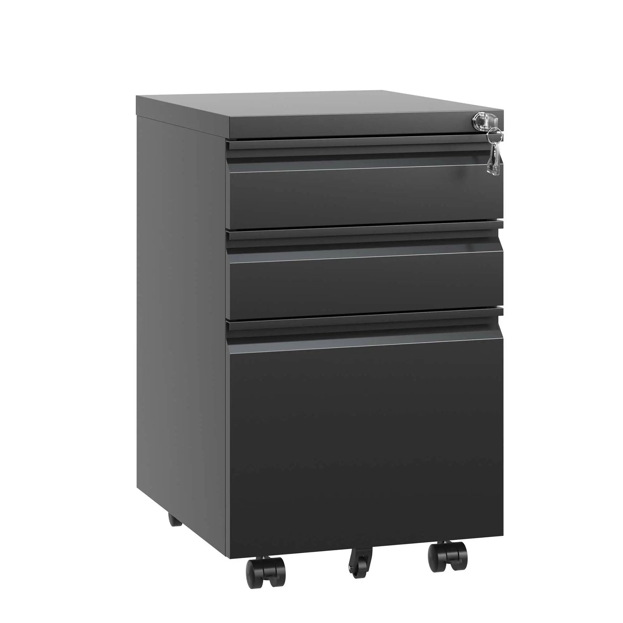 Metal Drawer Mobile File Cabinet With Lock For Home Office Organizer by HouseOfZazla