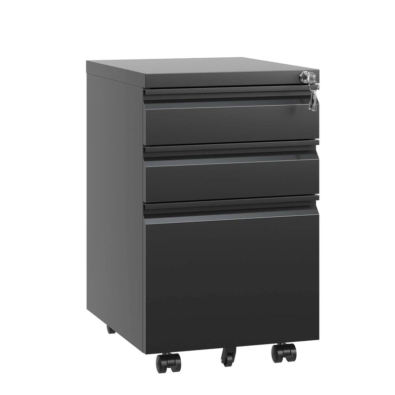 Metal Drawer Mobile File Cabinet With Lock For Home Office Organizer by HouseOfZazla