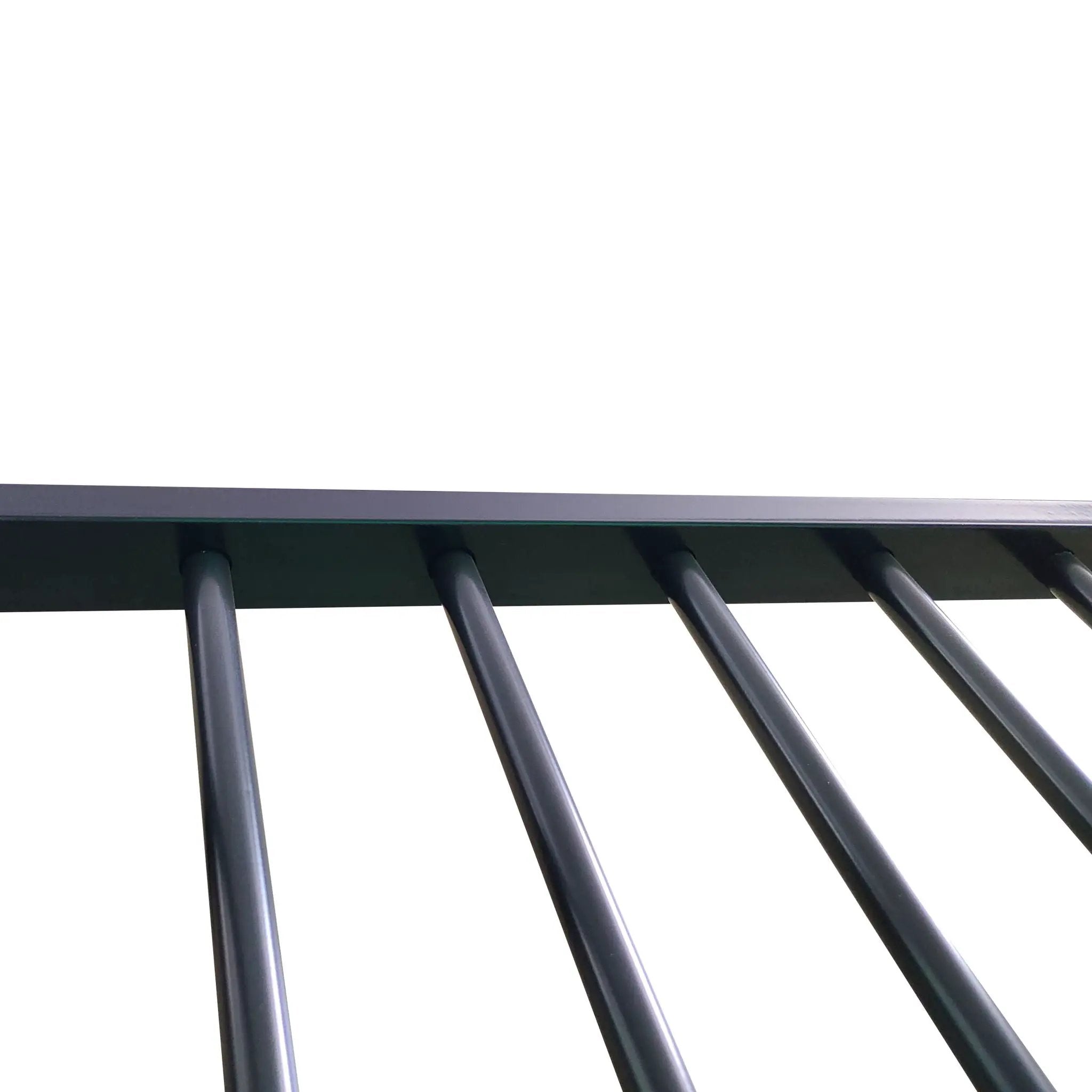 Triple Bunk Bed, Full Size With Sturdy Metal Frame And Safe Stairs - Black by Unique Piece Furniture