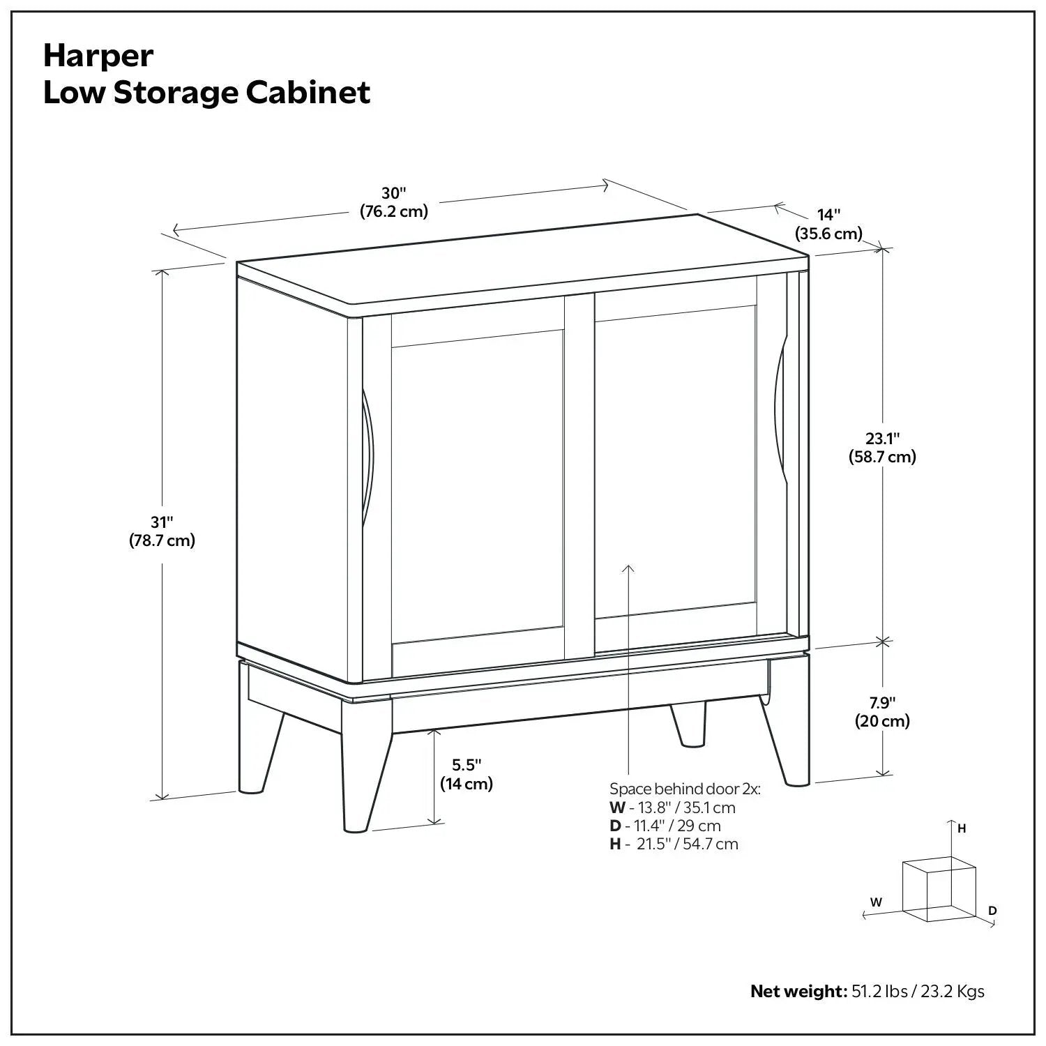 Harper - Low Storage Handcrafted Cabinet by HouseOfZazla