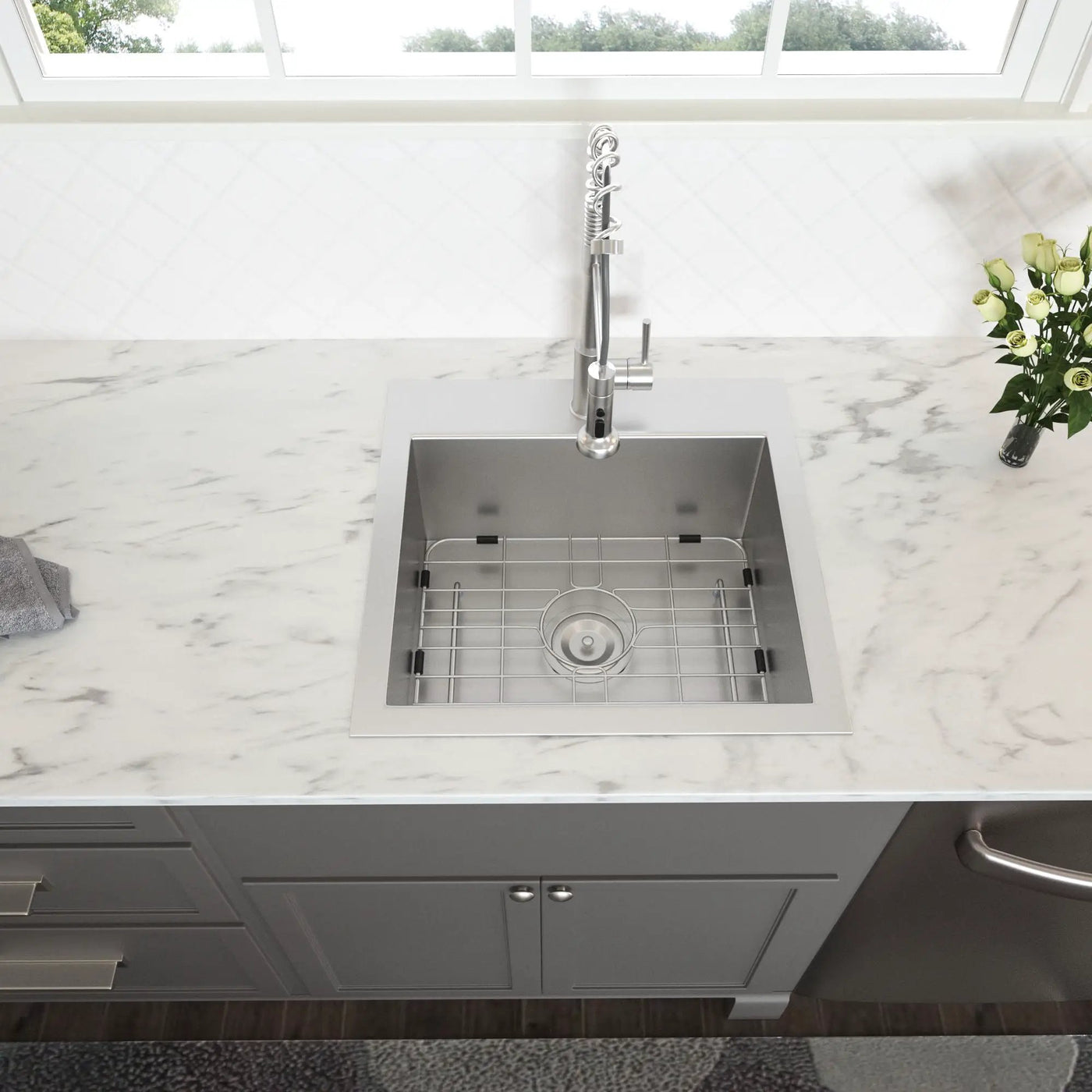 Stainless Steel Drop In Kitchen Sink, Topmount by HouseOfZazla