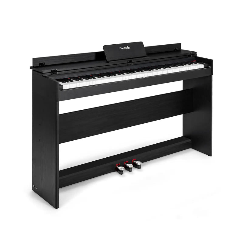 88 Key Full Size Electric Piano Keyboard with Stand 3 Pedals MIDI Function by DirectDeals