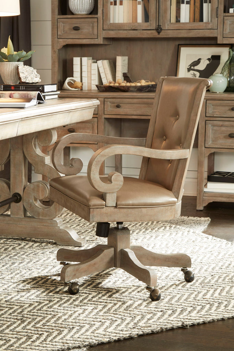 Tinley Park - Fully Upholstered Swivel Chair - Dove Tail Gray, photo 2 of 7