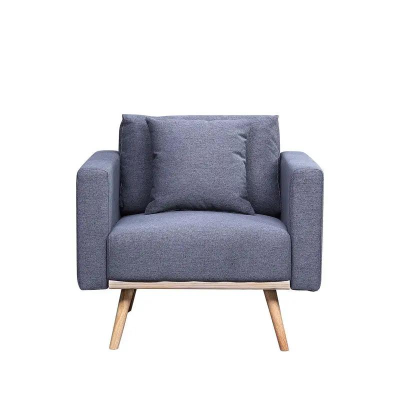 Easton - Fabric Chair With USB Charging Ports Pockets And Pillows by HouseOfZazla