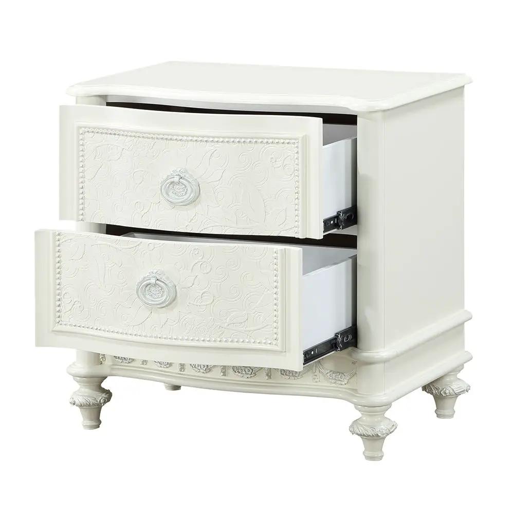 Dorothy - Nightstand With 2 Drawers - Ivory by Unique Piece Furniture