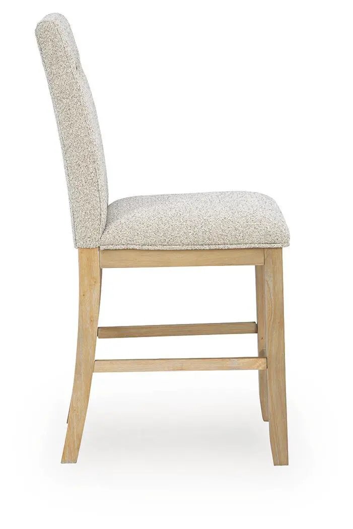 Lasinger - Upholstered Barstool (Set of 2) - Light Brown by Unique Piece Furniture