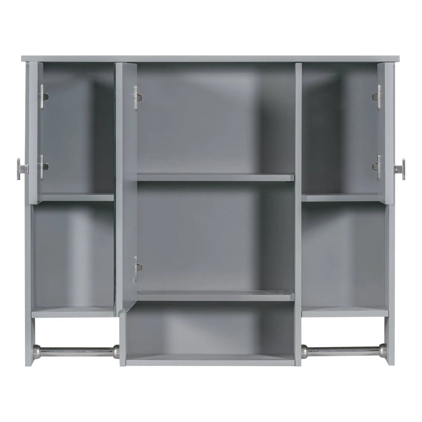 Wall Mounted Bathroom Storage Cabinet With Mirror, Medicine Cabinet With Towel Bar by HouseOfZazla