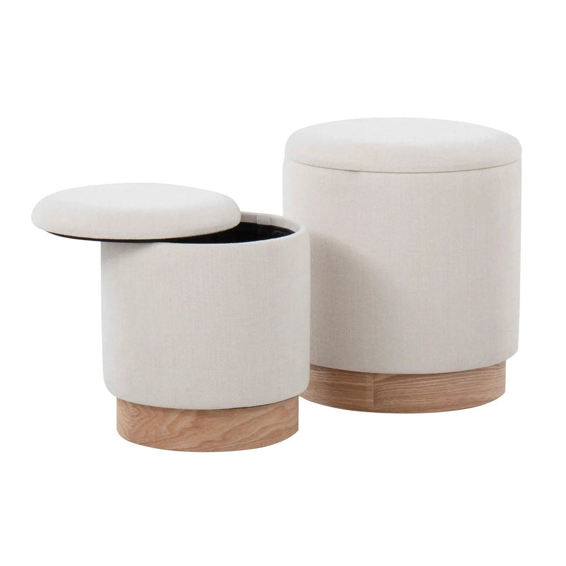 Marla - Contemporary, Nesting Ottoman Set by Unique Piece Furniture