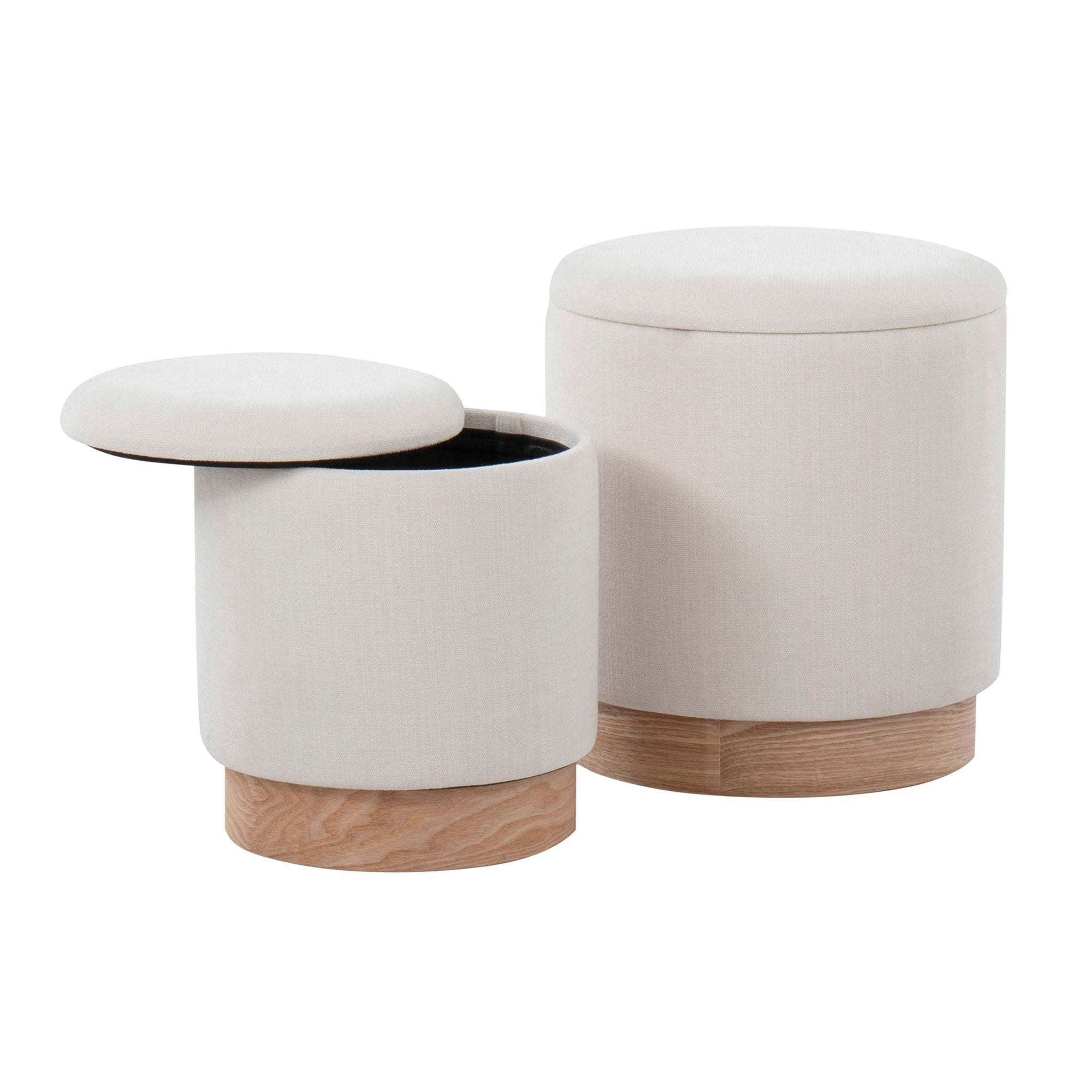 Marla - Contemporary, Nesting Ottoman Set by HouseOfZazla