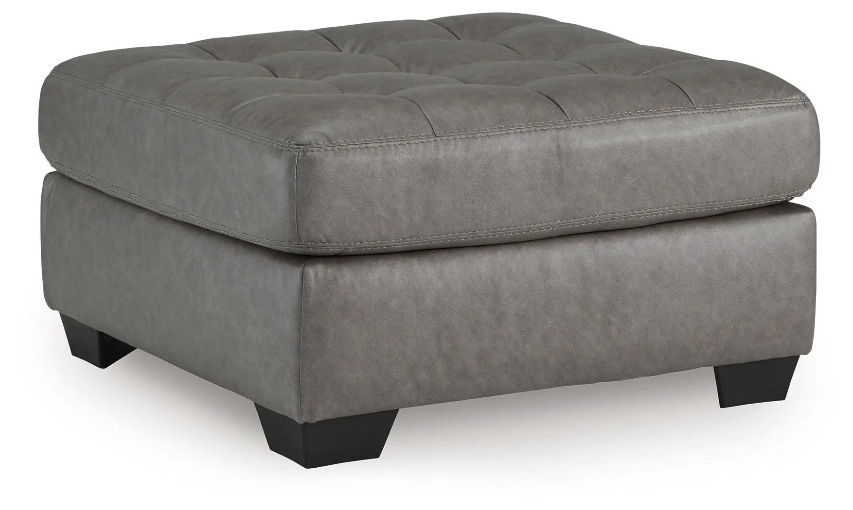 Clairette Court - Oversized Accent Ottoman - Alloy by Unique Piece Furniture