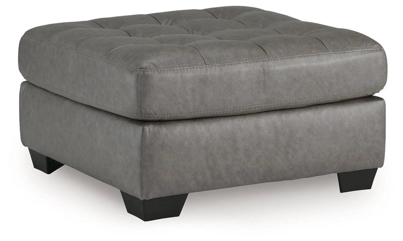 Clairette Court - Oversized Accent Ottoman - Alloy by Unique Piece Furniture
