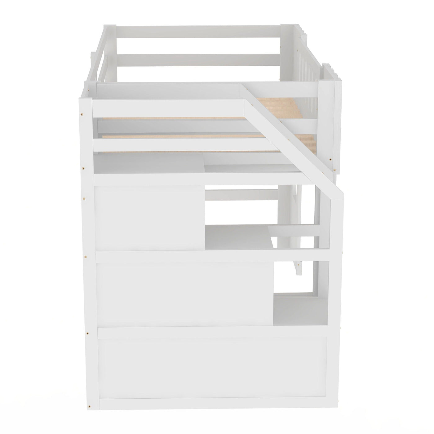 Loft Bed With Storage Staircase And Windows by HouseOfZazla