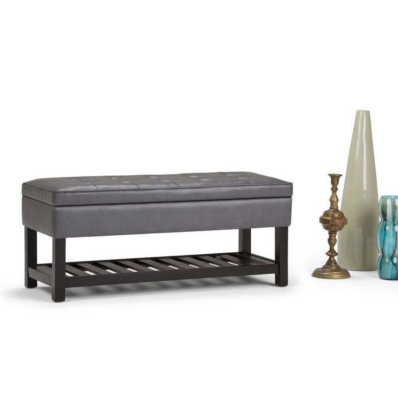 Cosmopolitan - Storage Ottoman Bench With Open Bottom by HouseOfZazla