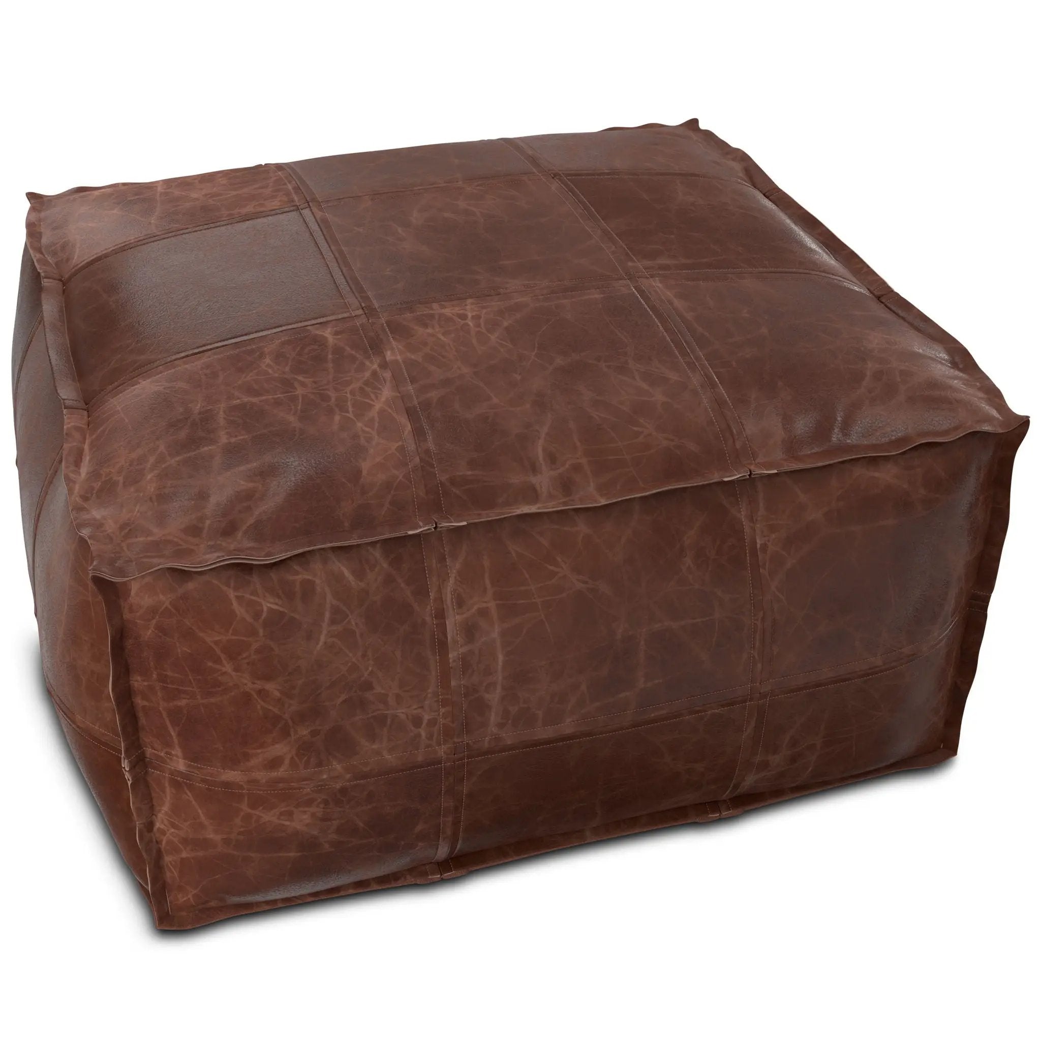 Sheffield - Handcrafted Square Pouf by HouseOfZazla