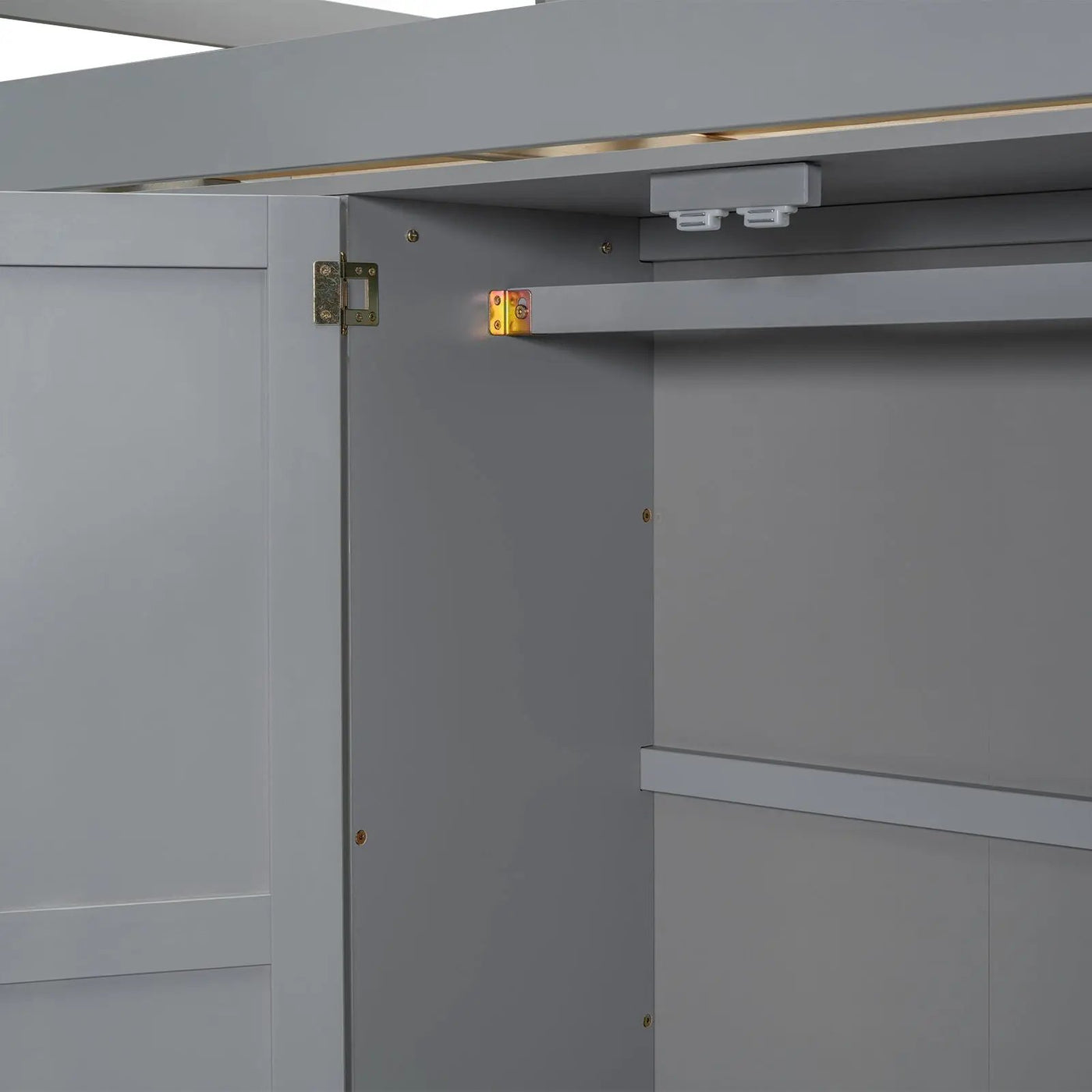 Loft Bed With Built In Wardrobe, Shelves And Drawers by HouseOfZazla