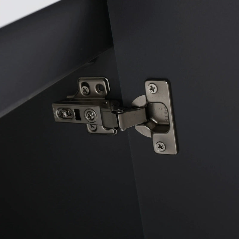 Contemporary Wall Mounted Bathroom Vanity With Resin Double Sink