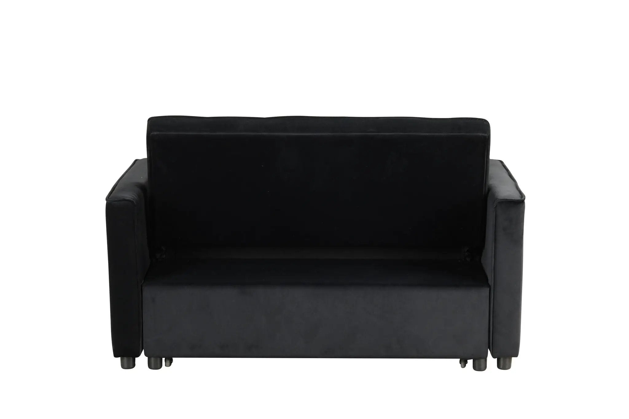 Maeve - Convertible Sleeper Loveseat With Tufting and Side Pocket - Black by Unique Piece Furniture