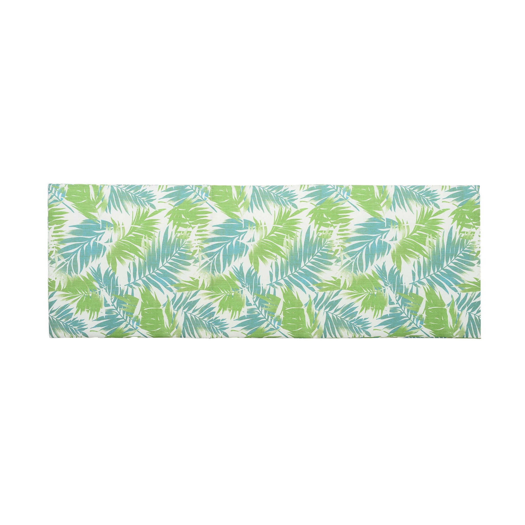 2" Thick Floral Chaise Lounge Cushion in Leaf Coconut by HouseOfZazla