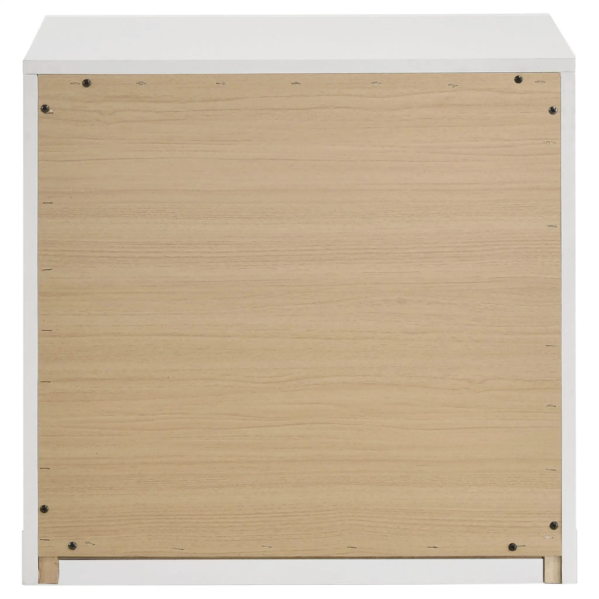 Ines 2-drawer Nightstand Bedside Table White High Gloss by Unique Piece Furniture